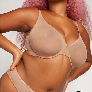 Negative Sieve Demi Bra - Buff 36DD - Underwire Mesh